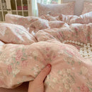 GobekUsa Double Layer Yarn Bedspread Set King/Queen Breathable Comfortable Bedding