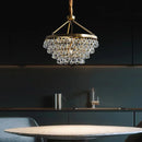 GobekUsa Crystal Bead Ceiling Pendant Lights - Retro Luxury Gold Home Decor Lighting