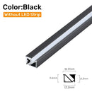 GobekUsa 45° Backlight LED Aluminum Profile Bar with Silicone Diffuser Cover