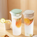 GobekUsa Large Capacity Cold Water Bottle for Lemon Tea, Half Transparent, Low Temperature Resistant