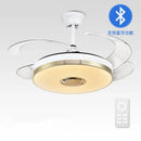 GobekUsa Luminous Light Ceiling Fan with Bluetooth Speaker Remote Control
