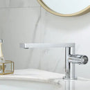 GobekUsa Brushed Gold Basin Faucet: Single Handle Brass Bathroom Mixer Tap