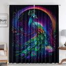 GobekUsa Good Luck Peacock Home Decoration Curtains for Happy New Year