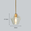 GobekUsa Glass Chandelier: Amber Pendant Lights for Dining, Living Room, Bedroom, Hotel, Cafe