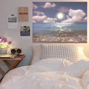 GobekUsa Dreamy Window Scenery Tapestry Wall Hanging for Room Decor