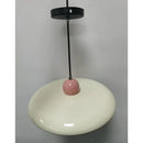French Cream Flying Saucer Metal Pendant Light