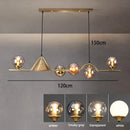 Nordic Glass Globe Pendant Chandelier in Smoky Grey