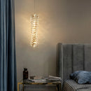 GobekUsa Gold Chrome Crystal Wall Sconce LED Lamp for Living Room Bedroom TV Background Lighting
