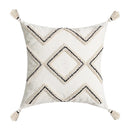 GobekUsa Ethnic Style Black Tassel Cushion Cover for Modern Home Sofa Décor