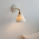 GobekUsa Copper Ceramic LED Wall Lamp with Pull Chain Switch for Stair Living Room