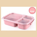GobekUsa Kids' Wheat Straw Bento Box Set with Lunch Bag