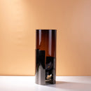 GobekUsa Amber Glass Vase: Stylish Terrarium and Room Decoration Accessory