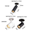 GobekUsa LED Recessed Ceiling Lights 7W-30W 3000K-6000K for Kitchen Shop Ceiling