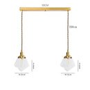 GobekUsa Clear Glass LED Pendant Light: Modern Copper Hanging Lamp for Home Indoor Decor