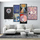 GobekUsa Abstract Art Canvas Wall Print Modular Exhibition for Home Decor