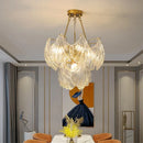 GobekUsa Crystal Glass Chandelier: Luxury Retro Pendant Light for Dining, Living, Bedroom Decor