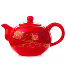 GobekUsa Chinese Dragon Ceramic Red Tea Pot Set Kettle Teapot Kung Fu Teaware