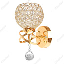 GobekUsa Crystal Wall Light: Elegant Bedroom Bedside Lamp E27 Sconce, European Design