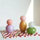 GobekUsa Geometric Sphere Glass Vase with Lid, Desktop Storage Container