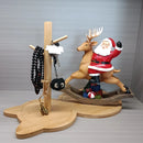 GobekUsa Cat Wooden Key Rack Holder Tray Tree Branch Hook Desktop Storage