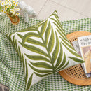 GobekUsa Boho Floral Embroidered Canvas Cushion Cover 45*45cm for Living Room