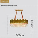 GobekUsa Crystal Art LED Ceiling Chandelier: Luxury Living Room Round Lamp
