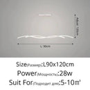 Modern Black and White Metal LED Pendant Light