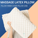 GobekUsa Latex Massage Pillow for Sleeping - Orthopedic Memory Foam Pillow