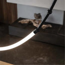 GobekUsa Leda Black Line Chandelier: Stylish Luminaire for Dining & Living Room; Stairwell Lighting