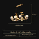 GobekUsa Jade Zinc Alloy Chandelier for Living Room, Restaurant, Hall - Elegant Chinese Design