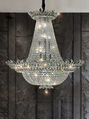 GobekUsa Crystal LED Chandelier Light Fixture for Luxe Living Room Décor