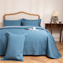 GobekUsa Egyptian Cotton Quilt Set, Reversible Bedspread, Luxe Coverlet, 3Pcs