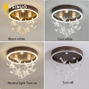 GobekUsa Dancing Girl LED Chandelier: Modern Kids Room Light, Cartoon Ceiling Lamp