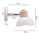 GobekUsa Iron Wood LED Wall Lamp for Indoor Home Decoration