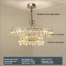 GobekUsa 2024 High-End Villa Crystal Chandelier with Hollow Design for Luxurious Living Rooms
