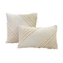 GobekUsa Boho Geometry Fringed Patchwork Cushion Cover - Decorative Pillowcase