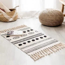 GobekUsa Bohemian Tassel Rug - Retro Hand Woven Carpet for Home Decor