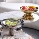 GobekUsa High-Legged Fruit Bowl Tray for Living Room Coffee Table & Snacks