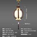 GobekUsa Chinese Lantern Chandelier: Classic Living Room Tea House Retro Lighting Fixtures