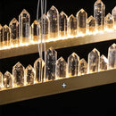 GobekUsa Arrow Crystal LED Chandelier: Modern Living Room Dining Table Bedroom Home Light