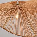 GobekUsa Hemp Pendant Lights: Wabi Sabi LED Indoor Lighting Fixtures