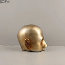 GobekUsa Abstract Resin Sculpture Ornament | Modern Golden Character Desk Decoration