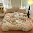 GobekUsa Cotton Flower Print Bedding Set - Romantic High-Density Comforter for Adults