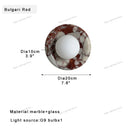 GobekUsa Jade Marble Wall Sconce Lamps: Luxury Light Fixtures for Bedroom, Bathroom, Aisle Decor
