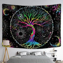 Abstract Tree Of Life Tapestry Wall Hanging by GobekUsa - Psychedelic Hippie Tapiz Art