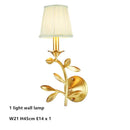 GobekUsa Gold Copper Chandelier with Fabric Shades & LED Lighting