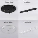 GobekUsa Ceiling-Mounted Base Canopy Plate Chandelier Pendant Light 3 Heads Lighting