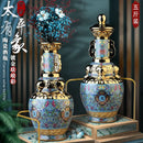 GobekUsa Jingdezhen Ceramic Wine Bottle 5kg High-Grade Sealed Set White Wine Jar