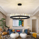 GobekUsa Arrow Crystal LED Chandelier: Modern Living Room Dining Table Bedroom Home Light