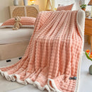 GobekUsa Cozy Faux Rabbit Fur Throw Blanket for Sofa & Bed, 200X230cm